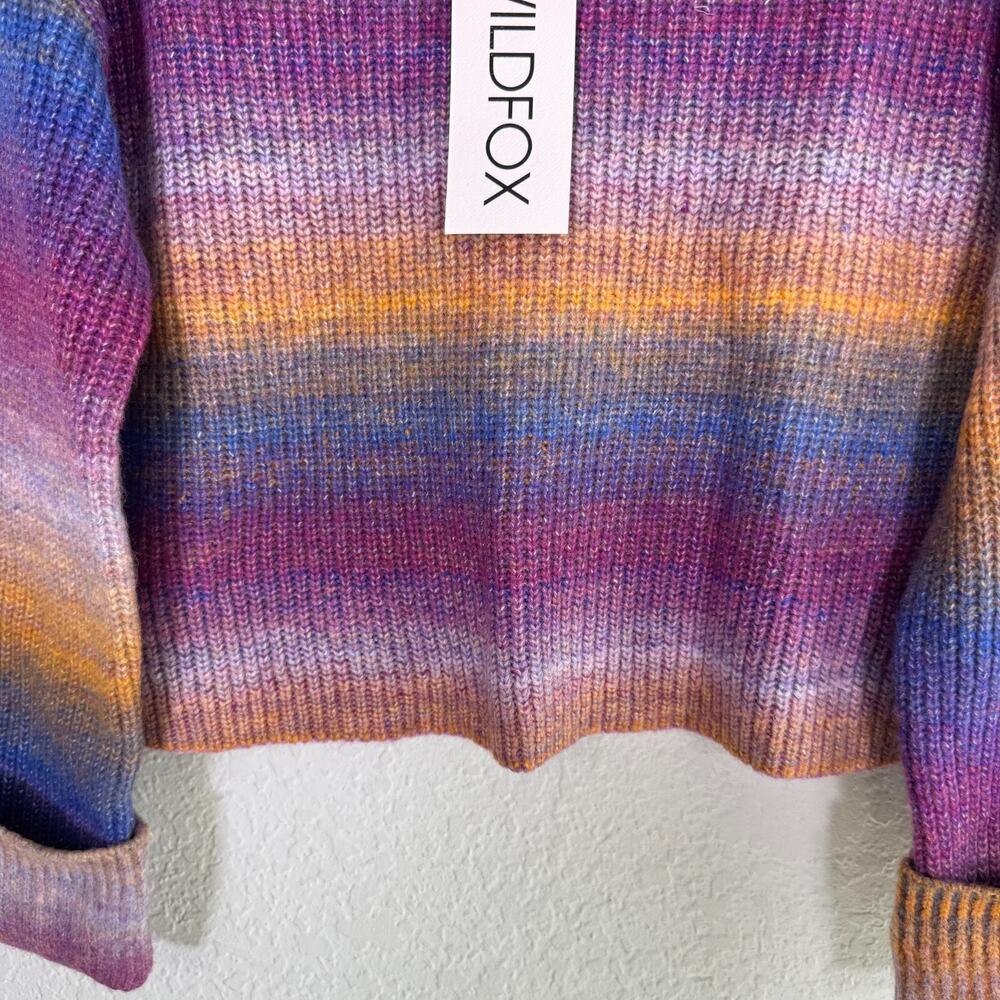 Wildfox Maverick Sweater Womens Small Ombre Stripe Flare Revolve Boho NEW S - Picture 5 of 10